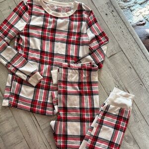Holiday Time Kids Pajama Set - Red, Black, and White Plaid